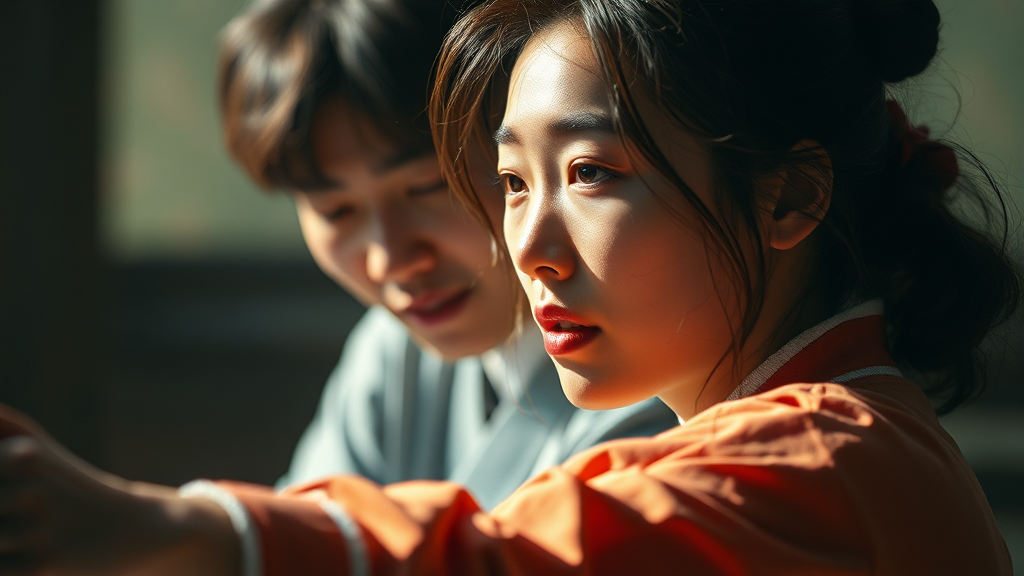 영수, 영자와의 관계 정리 후 새로운 국면 맞이 (realistic 스타일)