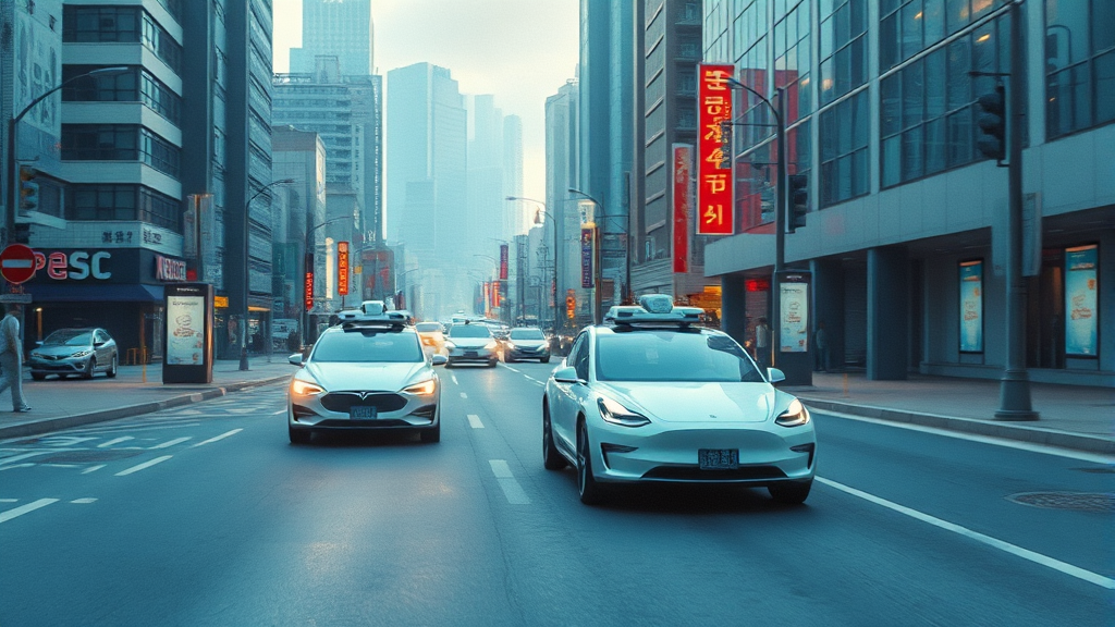 FSD 한국 도입 시기 전망과 규제 동향 (watercolor 스타일)