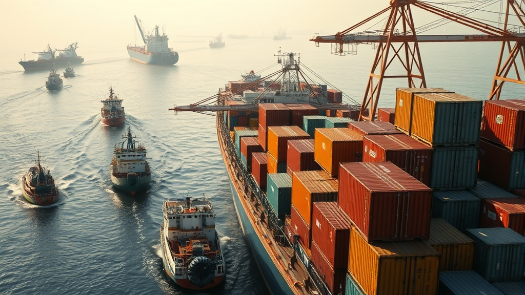 중동발 물류 위기: 왜 우리의 삶에 영향을 미치는가? (realistic 스타일)