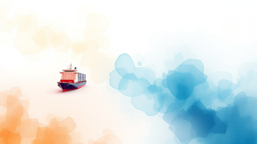 미래를 위한 대비: 지정학적 리스크와 물류망의 재편 (watercolor 스타일)