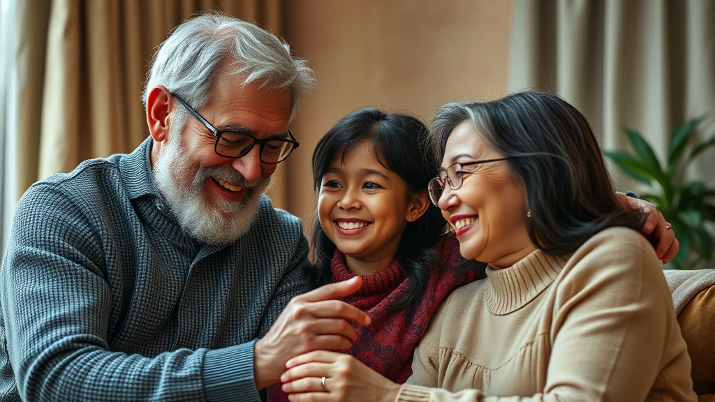 미래를 위한 선택: 제미니 가족 요금제와 함께하는 AI 경험 (realistic 스타일)