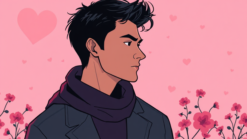 과거 연애 이야기와 현재의 러브라인 (illustration 스타일)