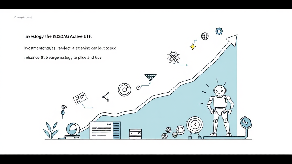 코스닥 액티브 ETF, 어떤 상품들이 있나? (illustration 스타일)