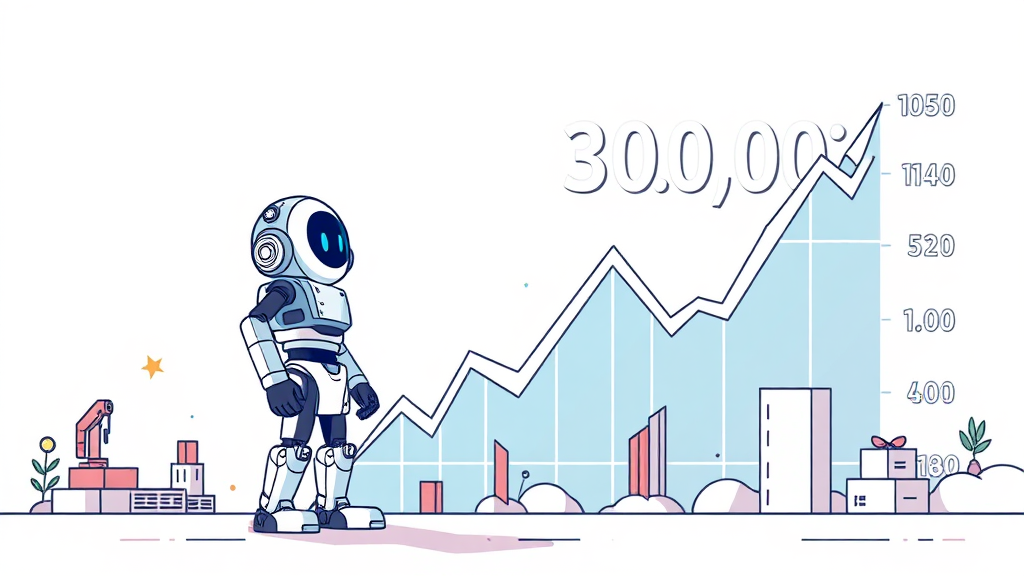 주가 전망: 3만 원 가능성과 향후 흐름 (illustration 스타일)