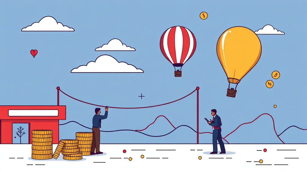 가격 상한제의 위험 요소 (illustration 스타일)