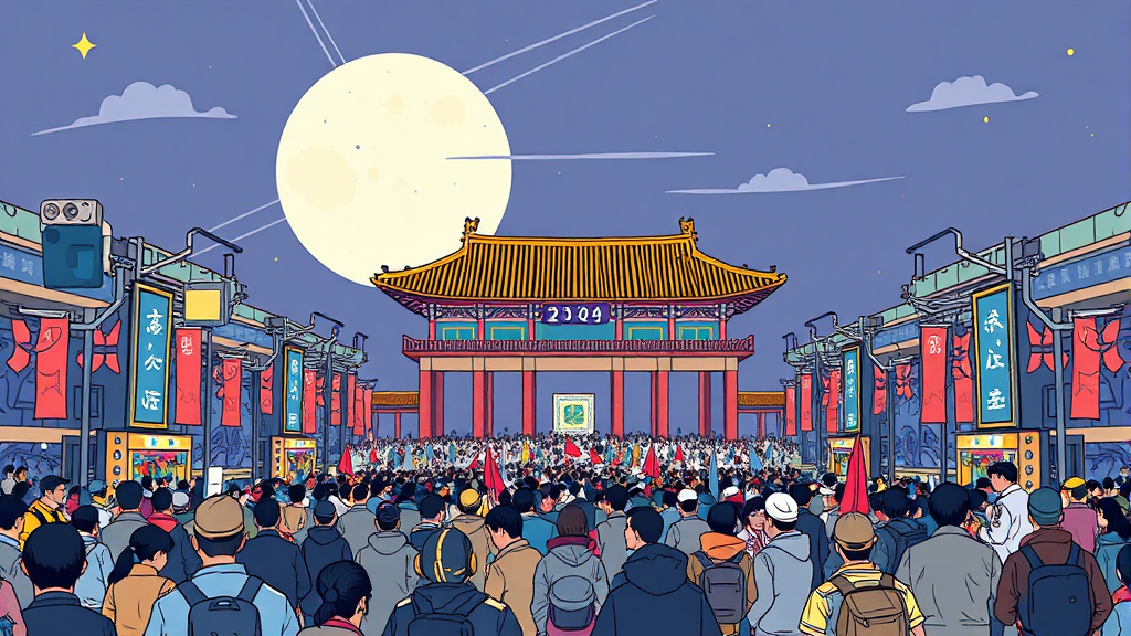 예상 인파와 철저한 안전 대책 (illustration 스타일)