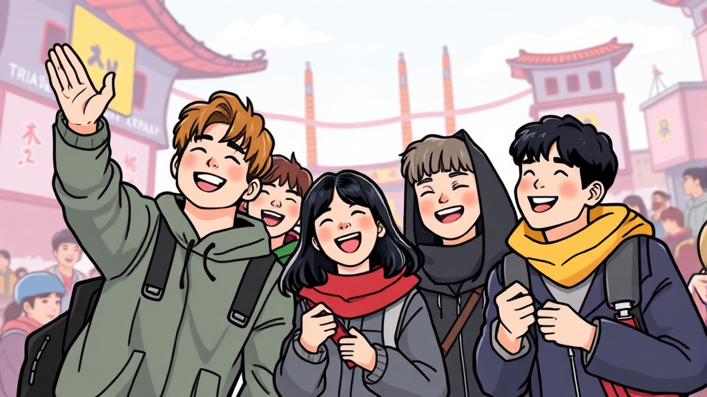 해외 팬을 위한 맞춤형 지원 (cartoon 스타일)