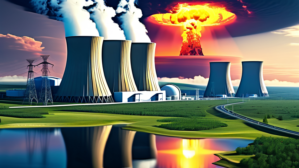 원전 기술 개발 동향과 투자 기회 (realistic 스타일)