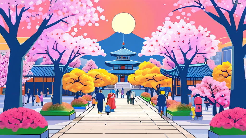 2026 벚꽃 개화시기 예측: 전국 명소부터 해외까지 완벽 가이드 4 서울 벚꽃 명소 베스트 5 (cartoon 스타일)