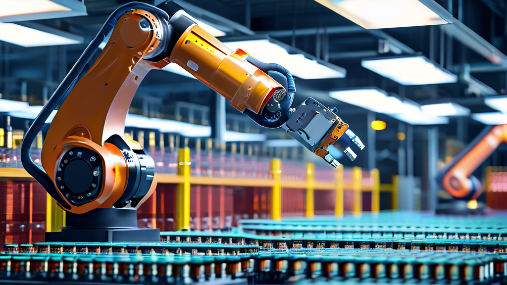 머스크 테라팹: 거대한 로봇 공장의 탄생 (realistic 스타일)