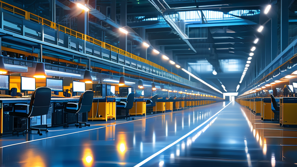 테라팹 건설이 한국 반도체 기업에 미치는 영향 (realistic 스타일)