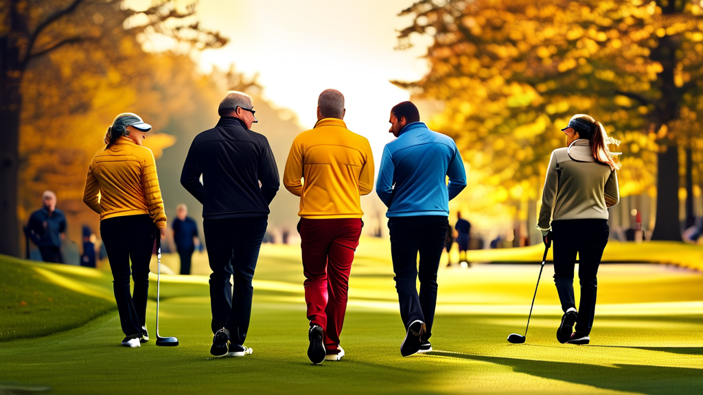 파크골프 에티켓: 동반자와 함께 즐기는 매너 (realistic 스타일)