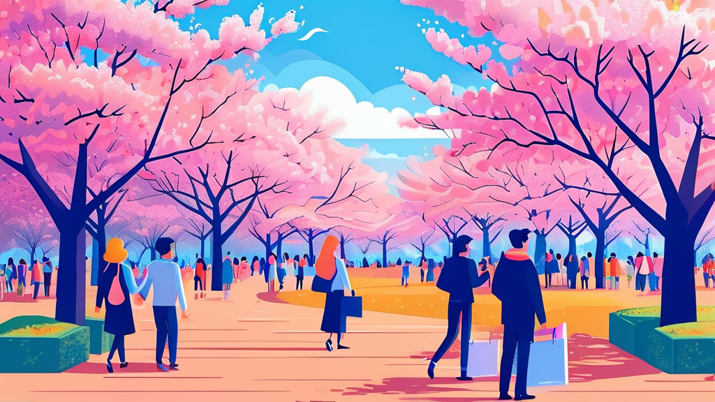 2026 벚꽃 개화 시기 총정리: 전국 축제, 명소별 예상 정보 2 전국 벚꽃 개화 예상 시기 및 축제 정보 (cartoon 스타일)