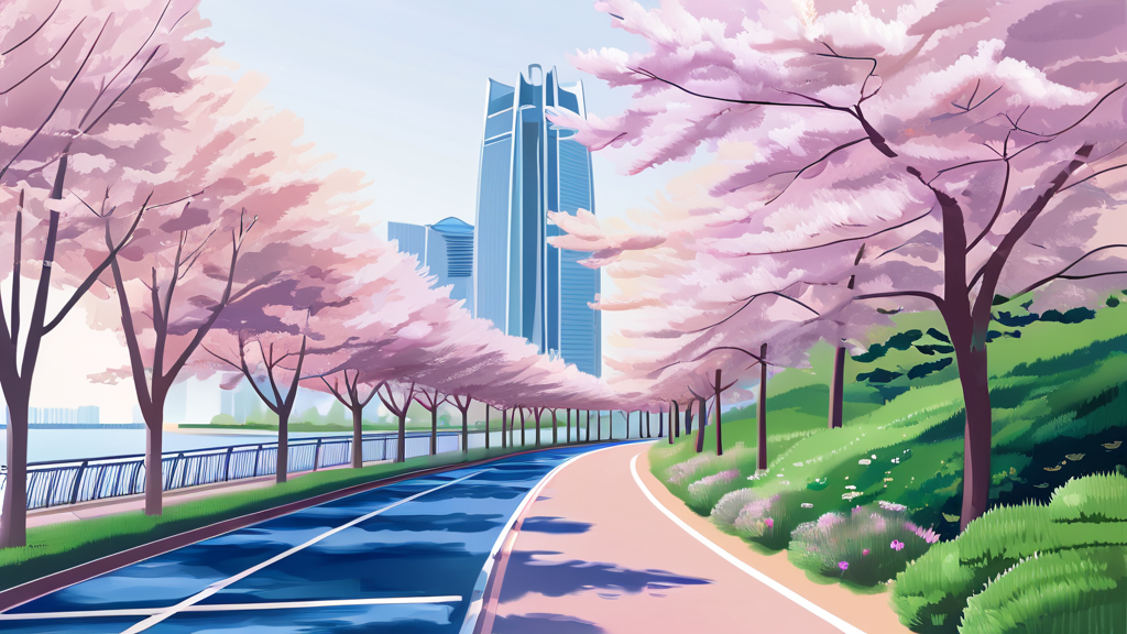 2026 나는솔로런 코스 난이도 및 특징 분석 (watercolor 스타일)