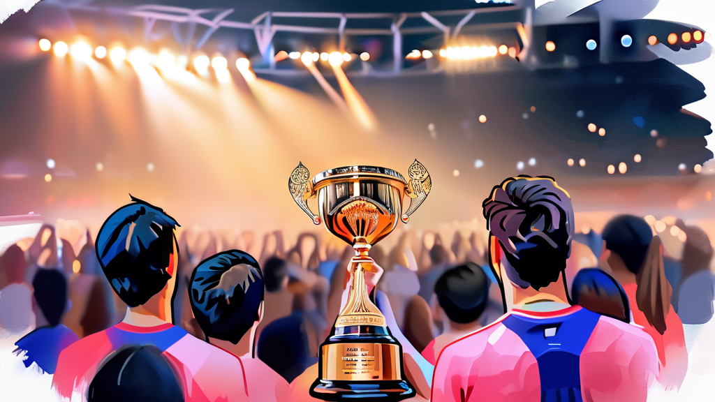 김하온의 압도적인 우승 (watercolor 스타일)