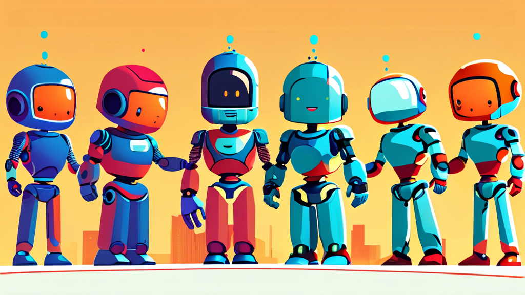 AI 시대, 육체 노동의 재조명: 로봇이 넘볼 수 없는 인간의 영역 3 로봇이 대체할 수 없는 인간의 영역 (cartoon 스타일)