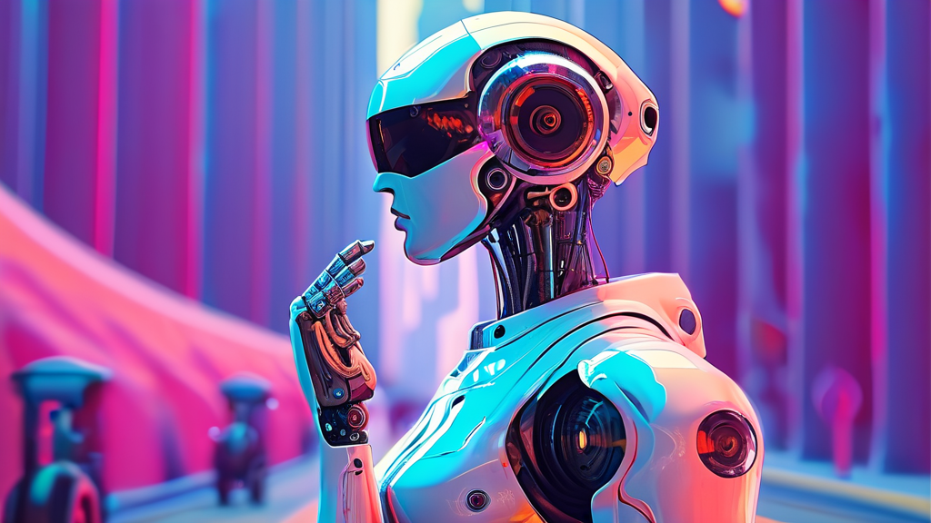 AI 시대, 육체 노동의 재조명: 로봇이 넘볼 수 없는 인간의 영역 6 피지컬 AI와 산업 경계의 변화 (cartoon 스타일)