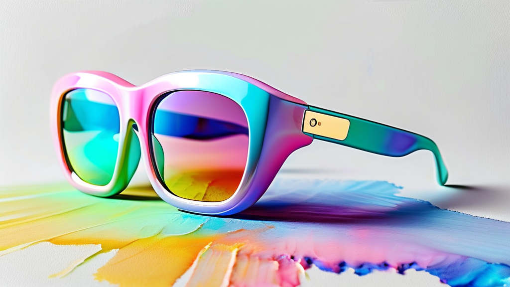 AI 스마트 안경, 시험 부정행위 적발의 어려움 (watercolor 스타일)