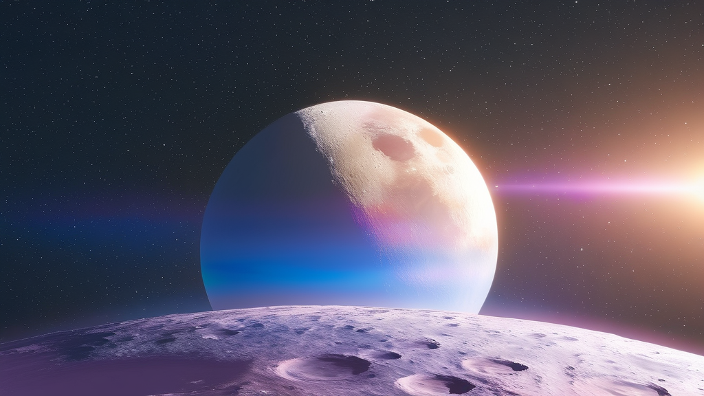 미래 달 탐사의 초석: 아르테미스 2호가 남긴 과학적 성과 (watercolor 스타일)