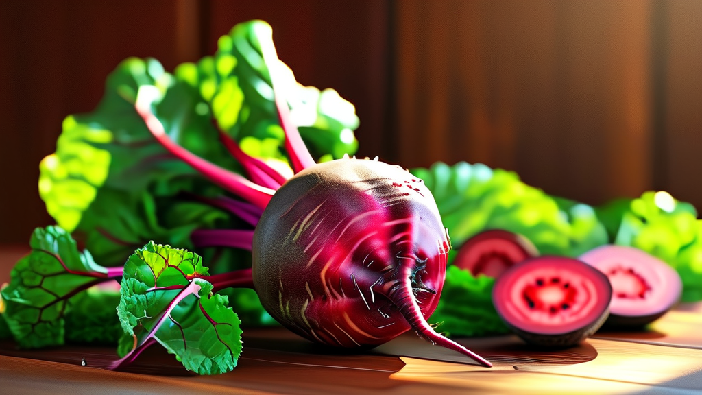 빈혈 예방과 조혈 작용, 비트가 돕는 방법 (realistic 스타일)