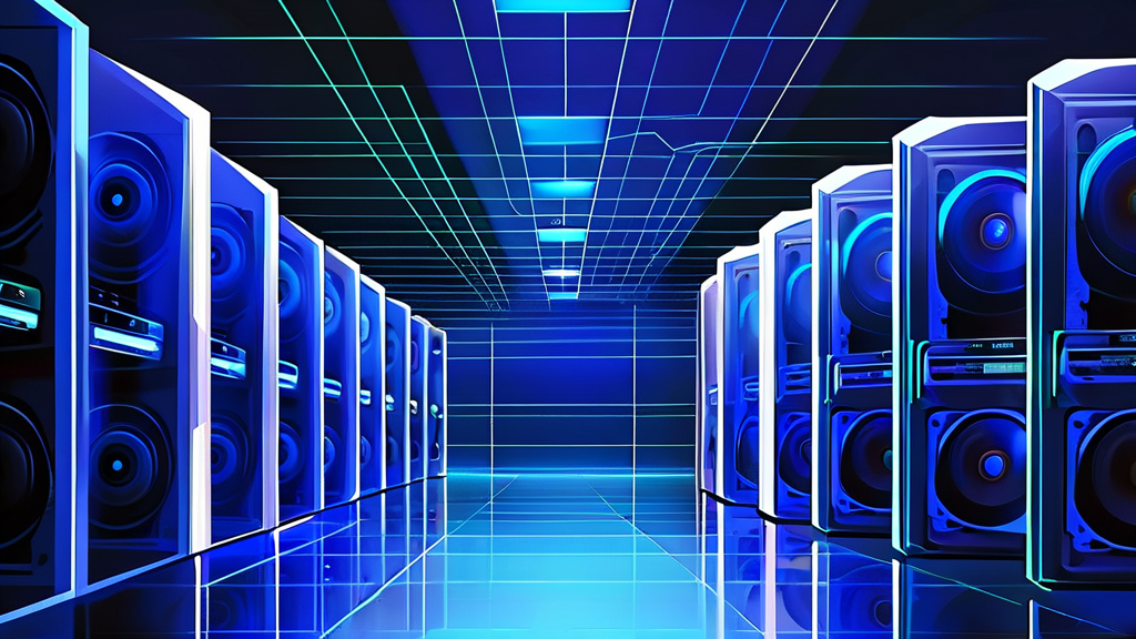 AI 시대 핵심 반도체, 마벨 테크놀로지 투자 가치 분석 4 AI 인프라 시장 동향과 마벨 테크놀로지의 성장 전망 (illustration 스타일)