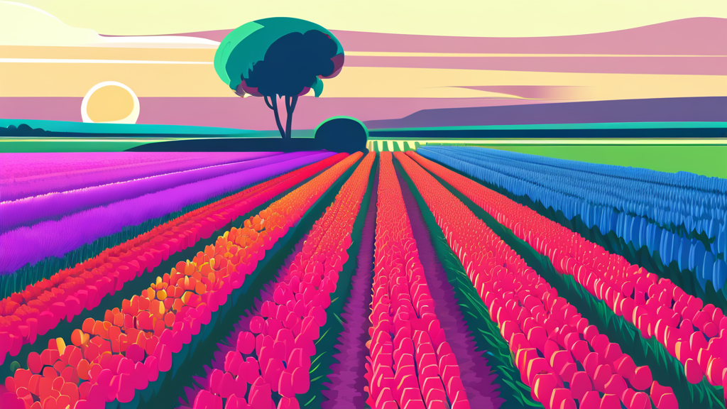 2026 튤립축제 완벽 가이드: 기간, 장소, 입장료, 인생샷 명소까지 4 알찬 방문을 위한 준비: 입장료, 주차, 그리고 교통 정보 (illustration 스타일)