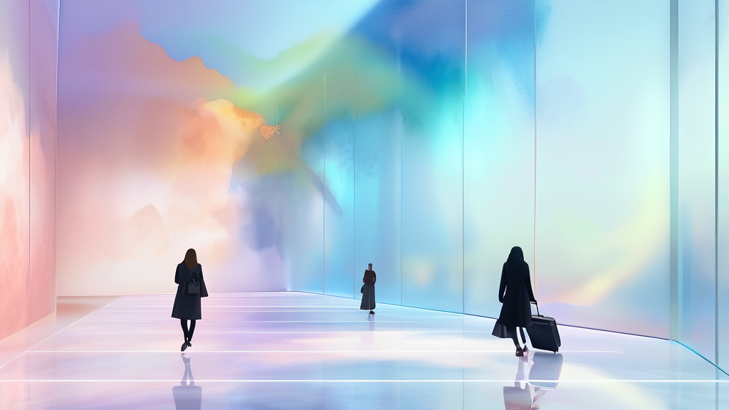 무료 전시회 관람 꿀팁: 예약부터 꿀정보까지 (watercolor 스타일)