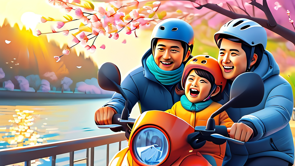 자전거, 즐거움 가득한 활용법 (illustration 스타일)