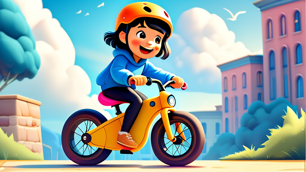어린이를 위한 자전거: 특징과 추천 (cartoon 스타일)