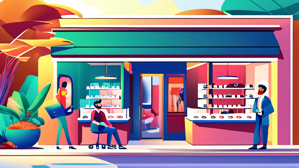 경수의 직업 탐구: 안경점 운영의 모든 것 (cartoon 스타일)