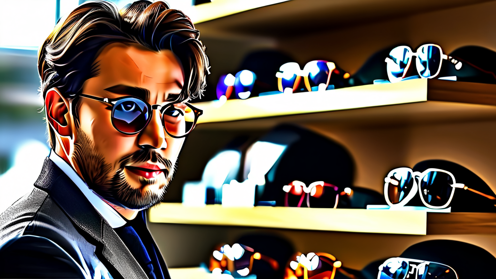 안경점 사장님으로서의 경수: 전문성과 매력 (realistic 스타일)